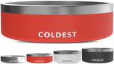 The Coldest Water dog bowl with triple-wall insulation keeps water cooler during adventures.