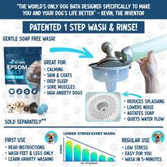 Low-pressure bath hose designed for gentle rinsing with TheMagicShower.