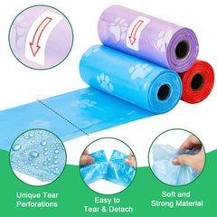 Thenshop PE plastic dog waste bags resist tearing outdoors