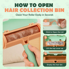 ThePawBasics roller in car interior lifts fur from seats