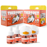 TherapetMD 2-pack diffusers in outlets delivering doubled calming coverage for multi-cat homes