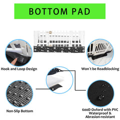 THINMUHAND dog crate pad offers cushioned support for indoor/outdoor use