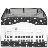 THINMUHAND dog playpen cover for 36-inch four-panel pen, protects space and looks sleek