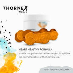 Close-up of ThorneVET Heart Healthy Formula chews highlighting texture for pet palatability.