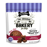 Three Dog Bakery soft-baked chicken apple treats, a tasty reward during training.