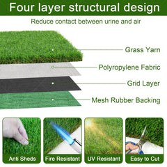 Three Oranges realistic dog potty grass texture for puppy training.