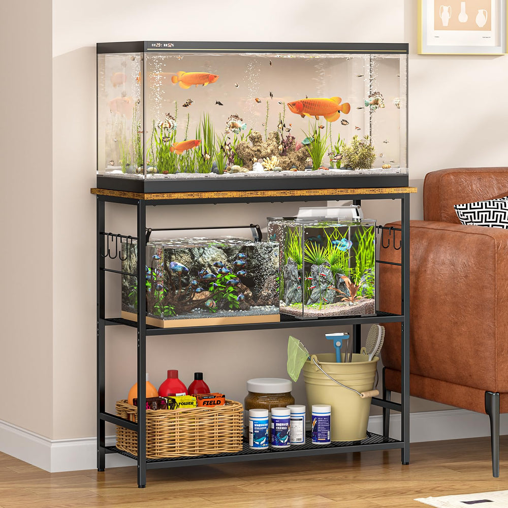 ThreeHio 20 Gallon Fish Tank Stand top view showing wide surface for versatile tanks