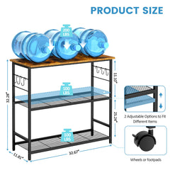 ThreeHio adjustable middle shelf demonstrates height customization for layout flexibility