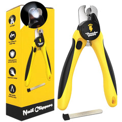 Thunderpaws LED nail clipper illuminates nails for safer trimming