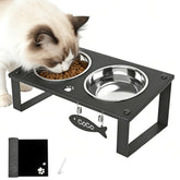 TIDANT elevated bowl stand with 10-degree tilt for comfy meals