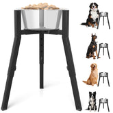 TIDANT elevated bowl stand with adjustable height for large dogs.