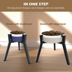 Tidant portable collapsible stand travels easily with your dog.