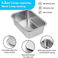 TIDANT rust-resistant metal stand provides stable support for large dogs