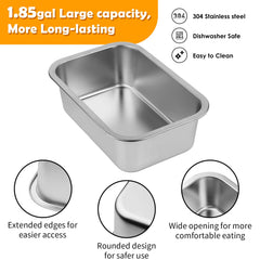 Tidant splash-proof mat under bowl keeps floors dry and tidy