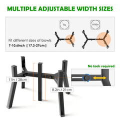 TIDANT two-in-one dog stand holds food and water for convenient meals.