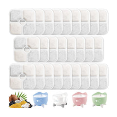 TidiRob 26-pack cat fountain filter front view showing value and Catit PIXI compatibility