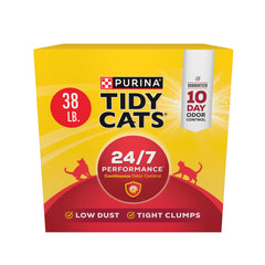 Tidy Cats 24/7 Performance odor-control box delivers long-lasting freshness.