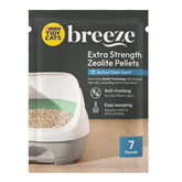 Tidy Cats Breeze pellets packaging in recyclable box for easy refills.