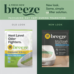 Purina Tidy Cats Breeze pellets allow urine to pass through for a drier box