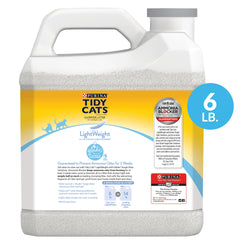 Tidy Cats ammonia-blocker badge showing two-week odor control when used as directed.