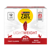 Purina Tidy Cats lightweight bag shows easy-pour design for quick litter changes.