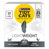 Tidy Cats LightWeight 4-In-1 Strength odor-control-litter reduces odor for up to 21 days.