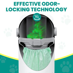 TidyFren waste station portable handle enables easy transport.
