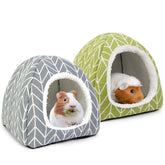 Tierecare guinea pig hideout bed offers warm, cozy shelter for small pets.