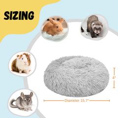 Tierecare bunny bed uses machine-washable plush fabric.
