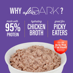 Tiki Cat After Dark Pate offers a silky texture that entices picky eaters.