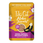 TIKI PETS Tiki Cat Aloha Friends chicken-pumpkin-duck pouch for balanced hydration and protein