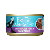 Tiki Cat Aloha Friends tuna calamari pumpkin can, premium protein for all life stages