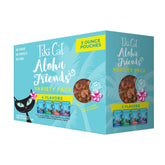 Tiki Cat Aloha Friends tuna pumpkin pouch offers grain-free nutrition for all life stages.