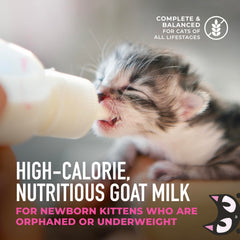 Tiki Cat Baby Milk Replacer ready-to-feed setup saves time.