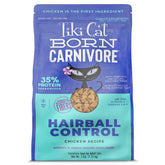 Tiki Cat Born Carnivore chicken-first recipe image highlighting protein for energy.