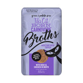 TIKI CAT broth single-serve pouch adds moisture and flavor.