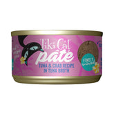 Tiki Cat Grill Pâté Tuna & Crab can close-up for high-protein feline nutrition