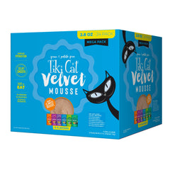 Tiki Cat Luau Velvet mousse pouch with silky texture for picky cats