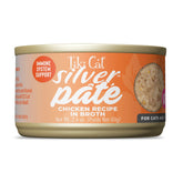 Tiki Cat Silver Pate chicken-broth closeup; easy-to-chew texture for senior cats