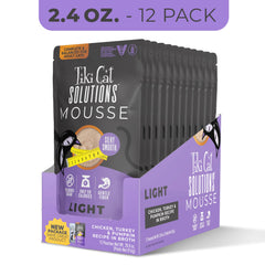 Closeup of Tiki Cat Solutions Light Mousse texture, a soft low-calorie option.