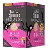 Tiki Cat Solutions Mousse duck liver egg pouch opened, enticing aroma aids picky eaters