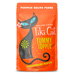 Tiki Cat Tummy Topper pumpkin puree in a bowl supports digestion