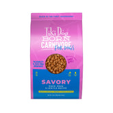 Tiki Dog Born Carnivore duck kibble closeup showing high-protein texture for adult dogs