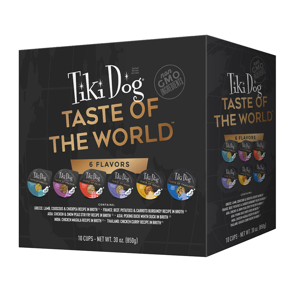 Tiki Dog Taste of the World Italian Carbonara cup offers savory protein for meals.