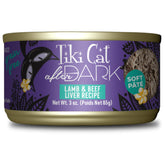 Tiki Cat After Dark Pate close-up with lamb and beef liver texture.