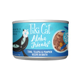 TIKI PETS Aloha Friends tuna-tilapia-pumpkin can for savory wet meals with hydration