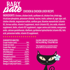 Soft paté texture from Tiki Cat Baby Pate eases transition for kittens