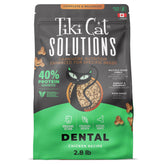 Tiki Cat Solutions dental kibble in a cat bowl for brushing action
