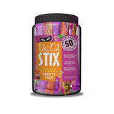 TIKI PETS Tiki Cat Stix Mousse Treats mega jar front label, convenient licking portions