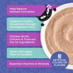 Packaging image displays non-GMO ingredients and balanced nutrition